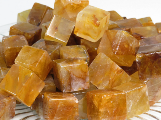 Golden Healer Quartz Crystal Cubes