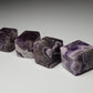 Chevron Amethyst Gemstone Cubes