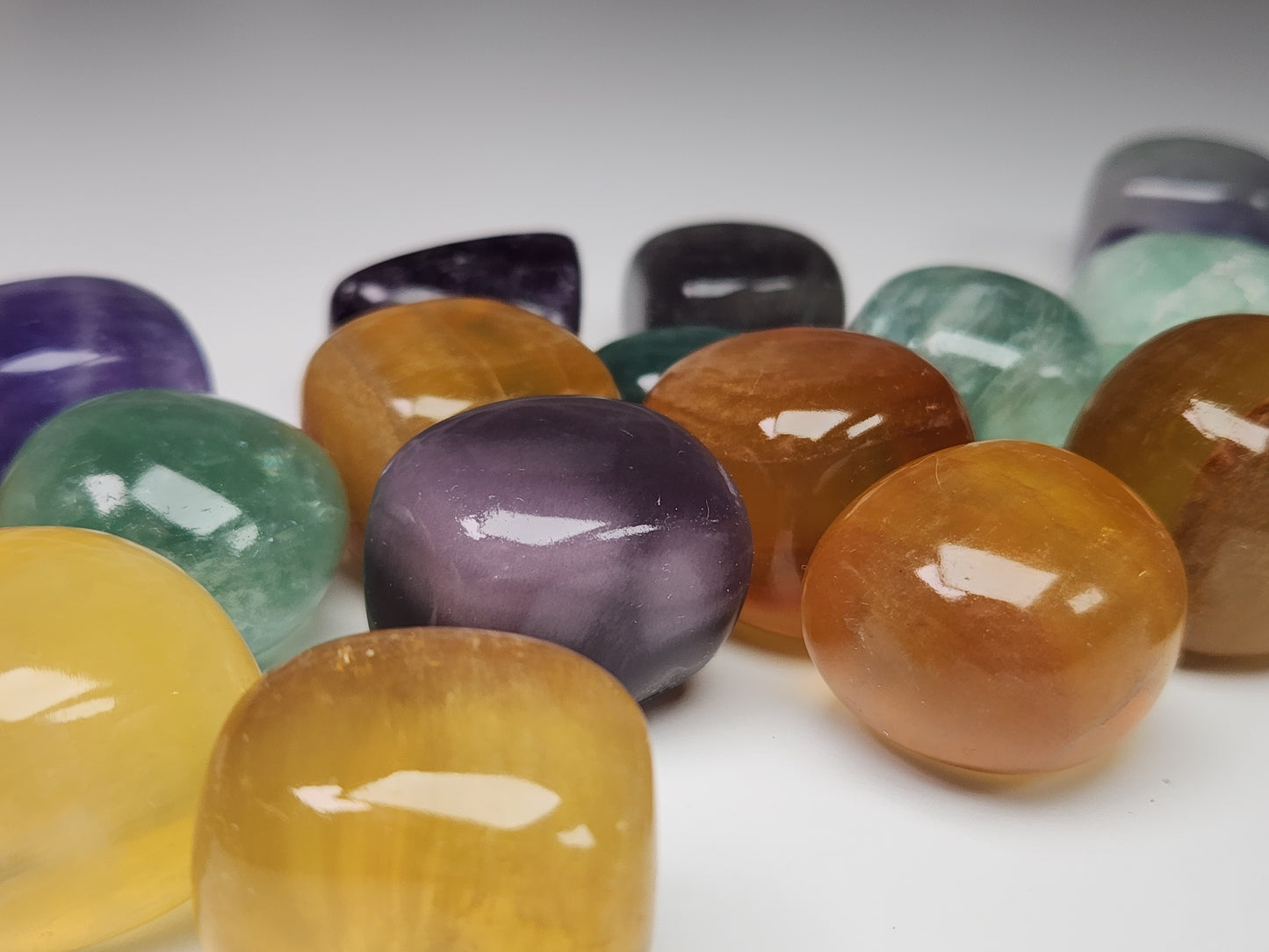 High Quality large Candy Fluorite Crystal Tumbles