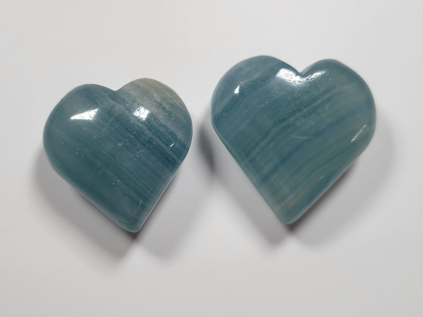Blue Onyx Crystal Heart