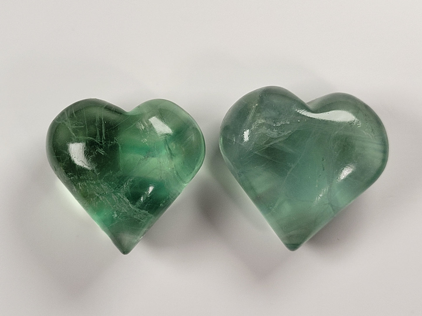Green Fluorite Gemstone Heart