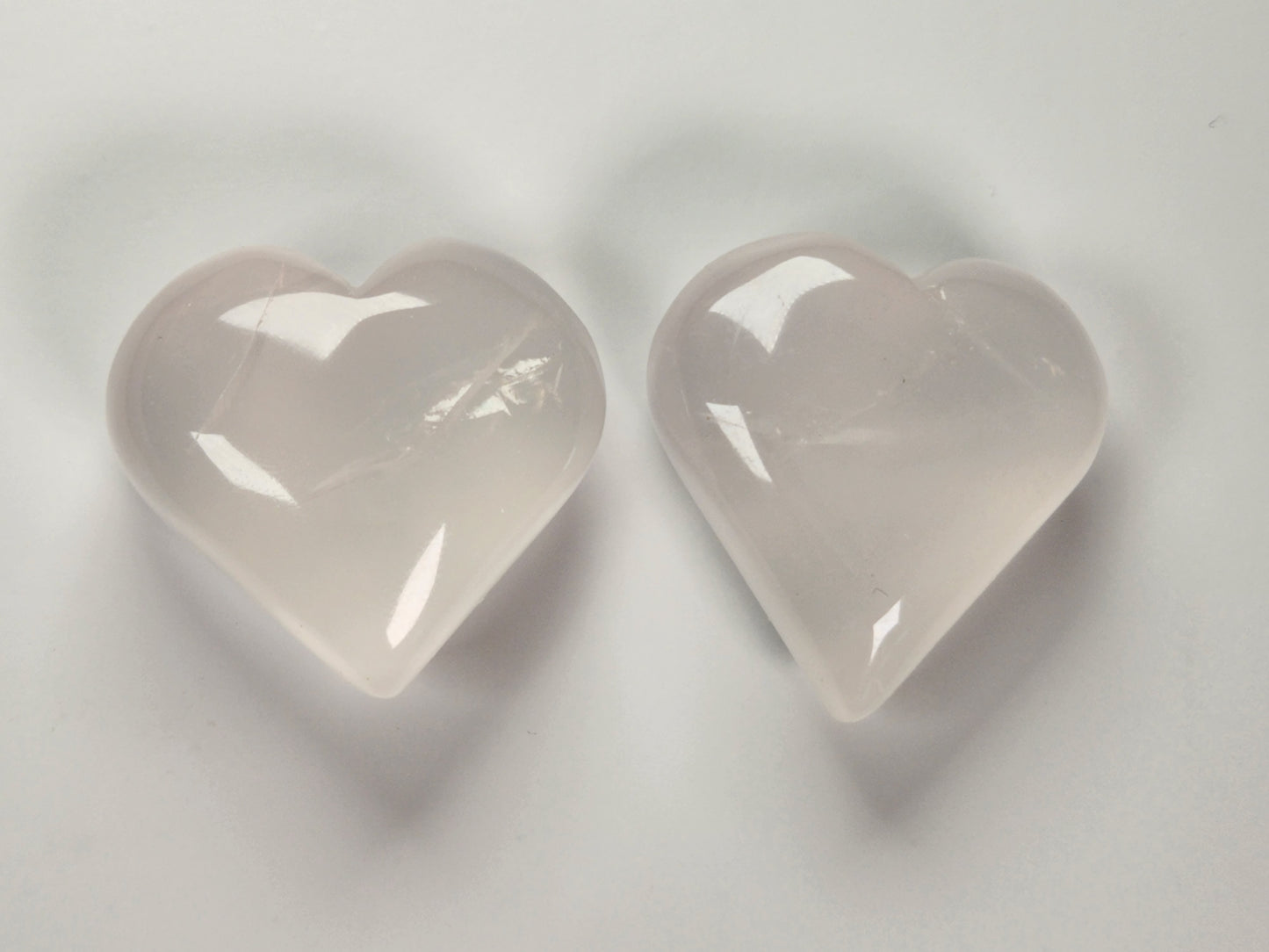 Girasol Quartz Crystal Hearts