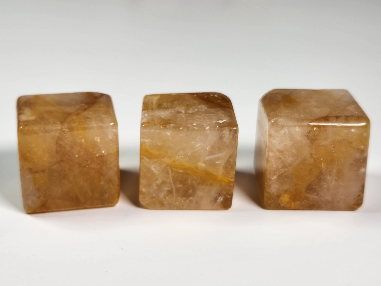 Golden Healer Quartz Hematoid Cube
