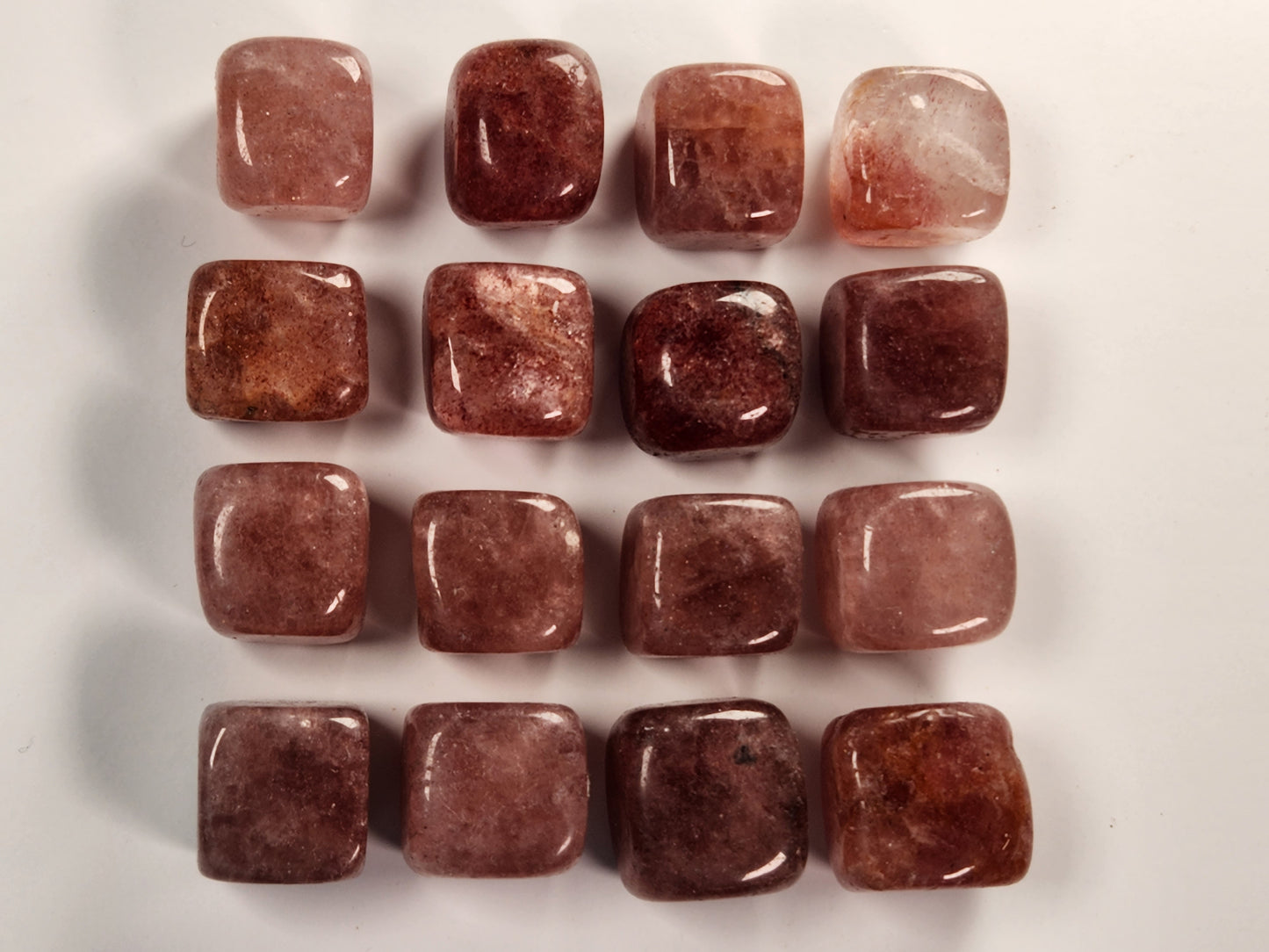 Strawberry Quartz Crystal Cubes